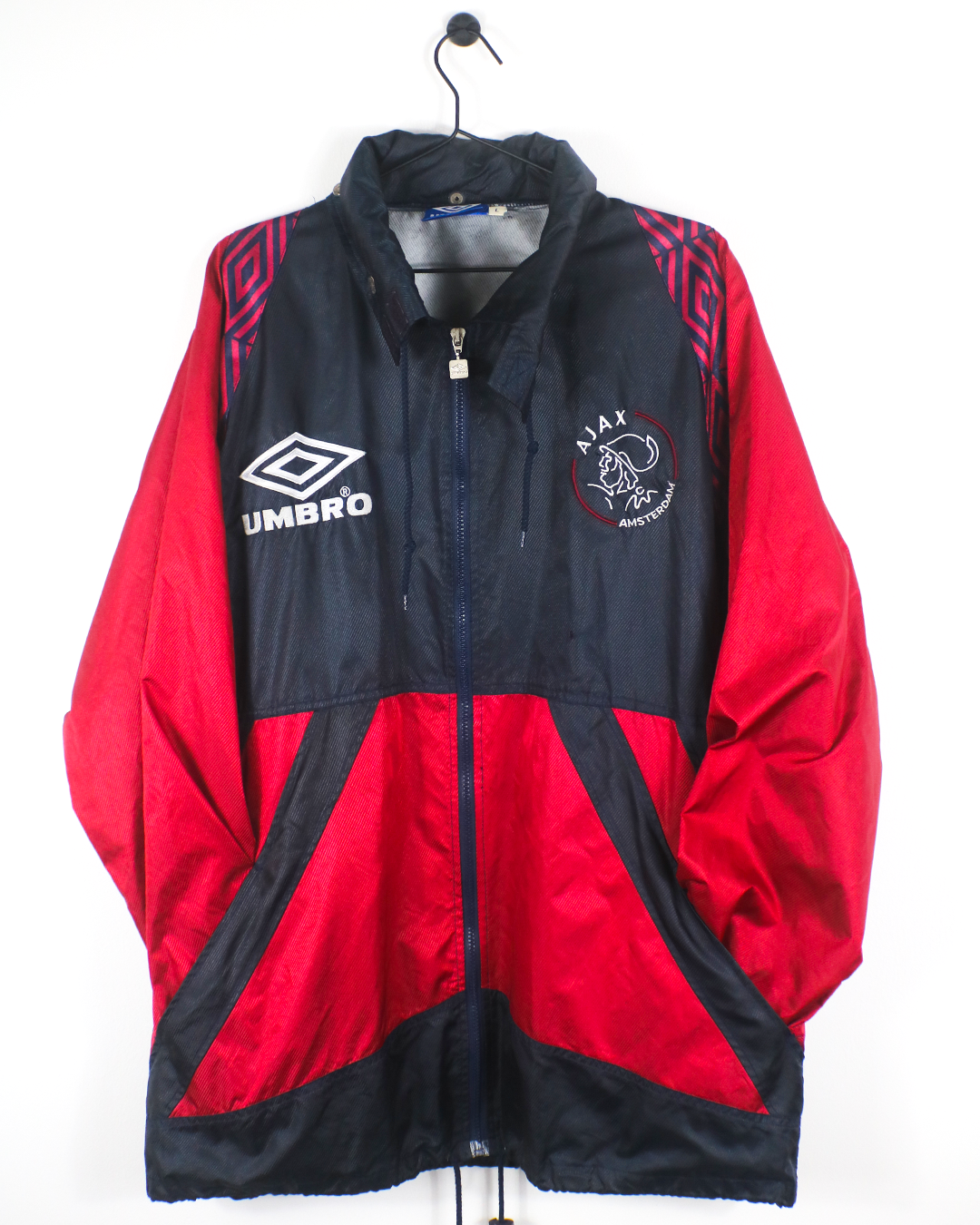 AJAX 1994/95 HOODED RAIN JACKET (L) UMBRO