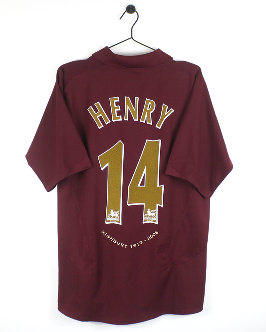 ARSENAL 2005/06 HENRY #14 HOME SHIRT (L) NIKE