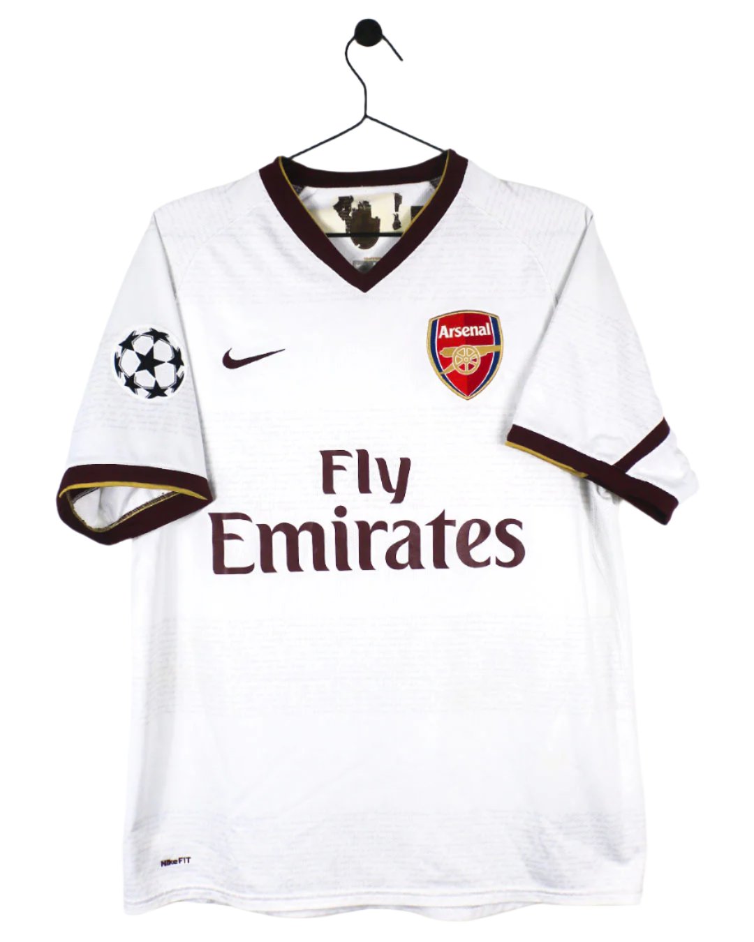 ARSENAL 2007/08 FABREGAS #4 UCL AWAY SHIRT (M) NIKE