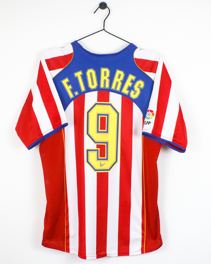 ATLETICO MADRID 2004/05 TORRES #9 HOME SHIRT (M) NIKE