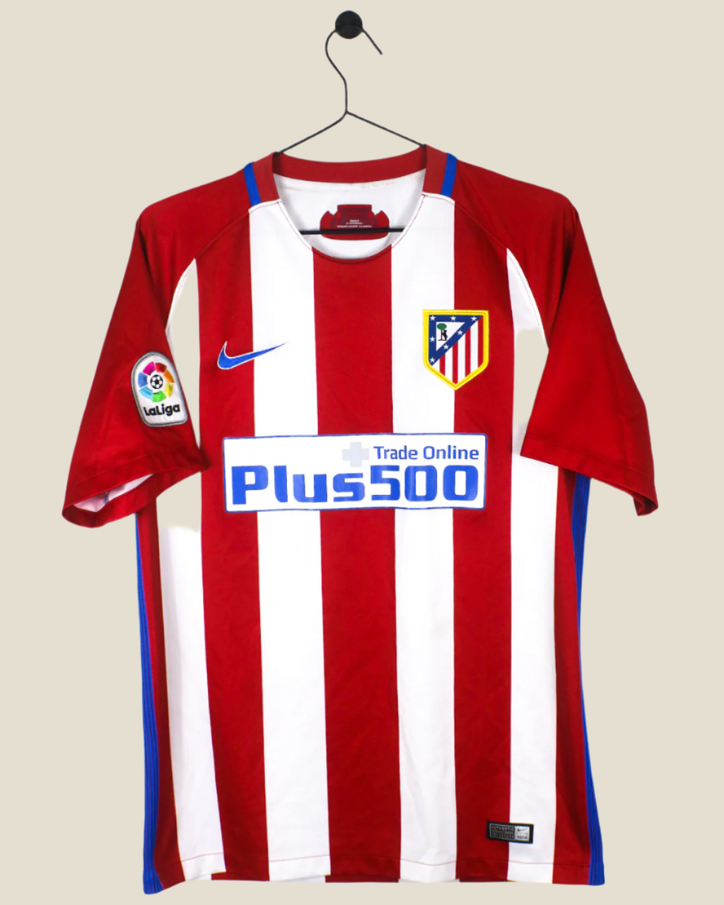 ATLETICO MADRID 2016/17 GRIEZMANN #7 HOME SHIRT (M) NIKE
