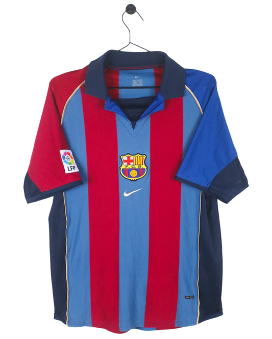 BARCELONA 2001/02 HOME SHIRT (M) NIKE