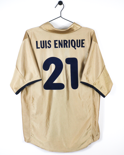 BARCELONA 2001/02 LUIS ENRIQUE #21 AWAY SHIRT (L) NIKE