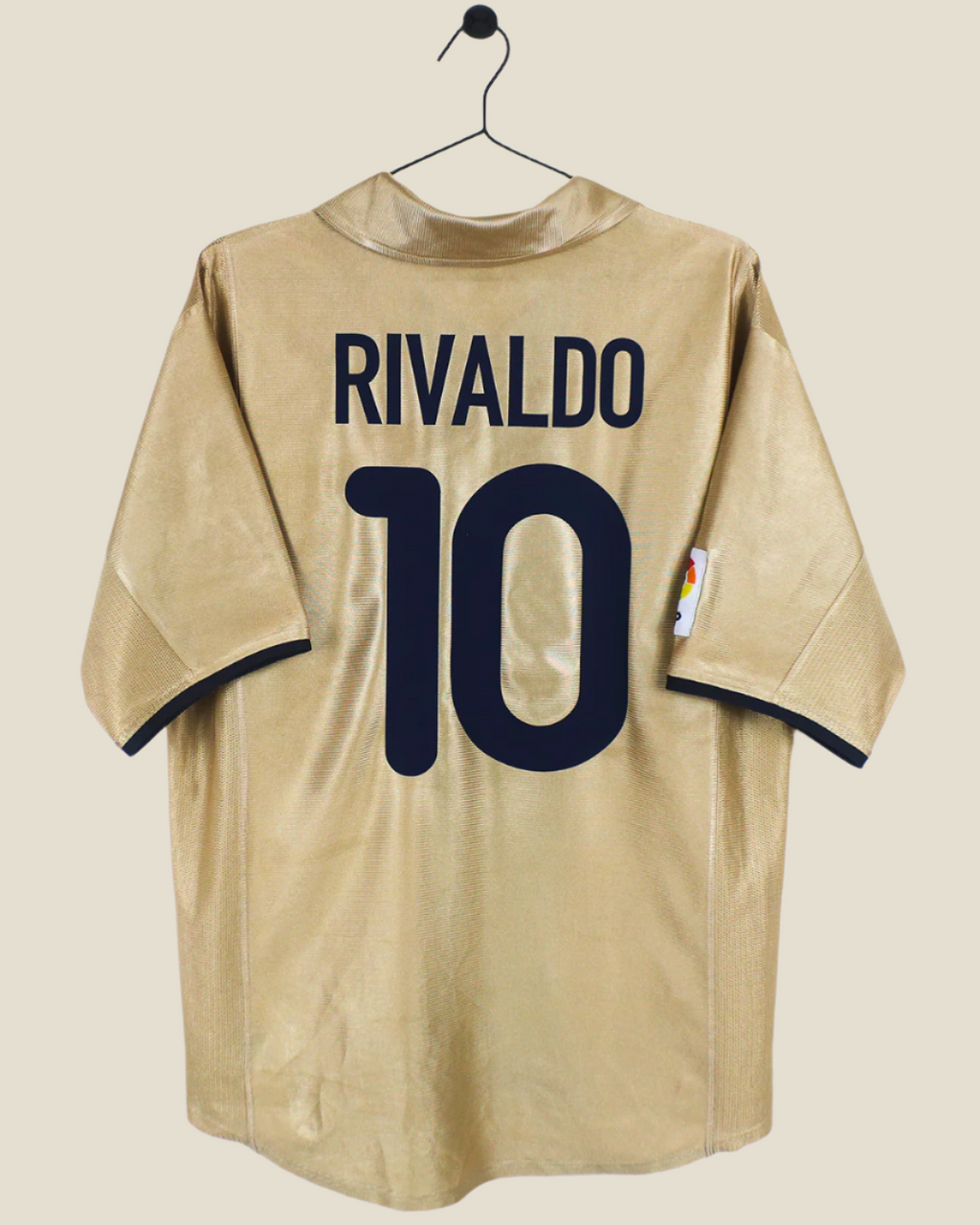 BARCELONA 2001/02 RIVALDO #10 AWAY SHIRT (M) NIKE
