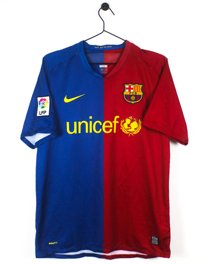 BARCELONA 2008/09 INIESTA #8 HOME SHIRT (M) NIKE