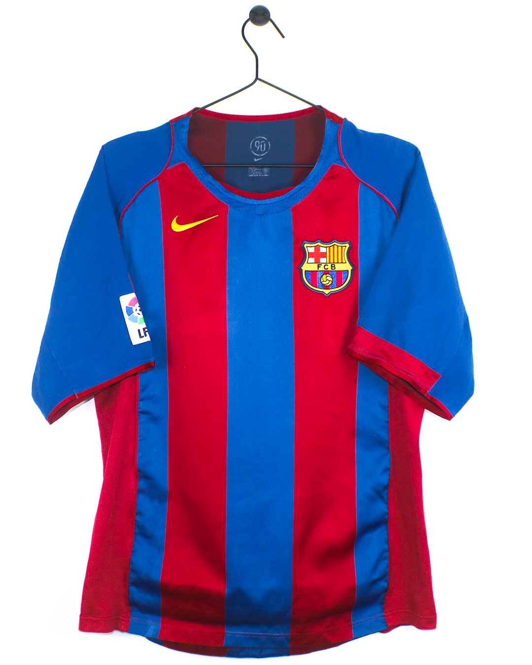 BARCELONA 2004/05 RONALDINHO #10 HOME SHIRT (M) NIKE