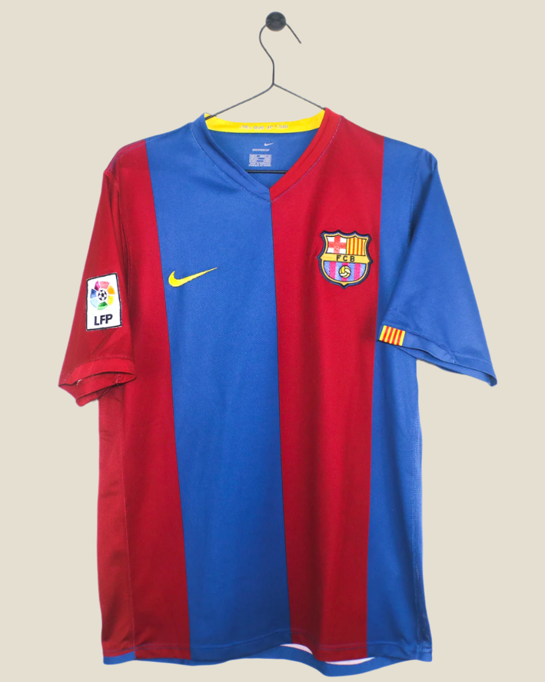 BARCELONA 2006/07 ETO'O #9 HOME SHIRT (M) NIKE