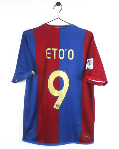 BARCELONA 2006/07 ETO'O #9 HOME SHIRT (M) NIKE