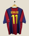 BARCELONA 1998/99 RIVALDO HOME SHIRT (L) NIKE