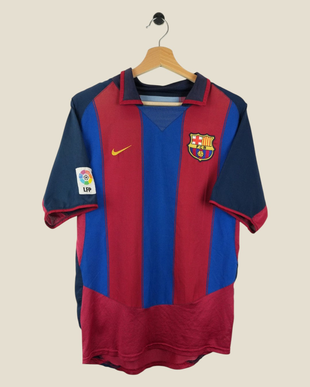 BARCELONA 2003/04 RONALDINHO HOME SHIRT (M) NIKE
