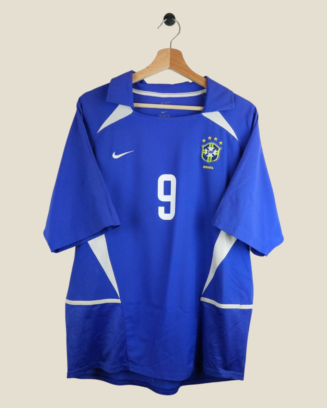 BRAZIL 2002 RONALDO AWAY SHIRT (M) NIKE