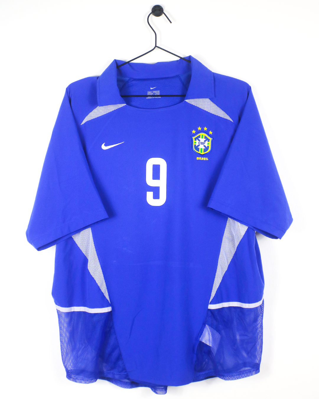 BRAZIL 2002 RONALDO #9 AWAY SHIRT (L) NIKE