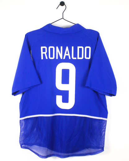 BRAZIL 2002 RONALDO #9 AWAY SHIRT (L) NIKE