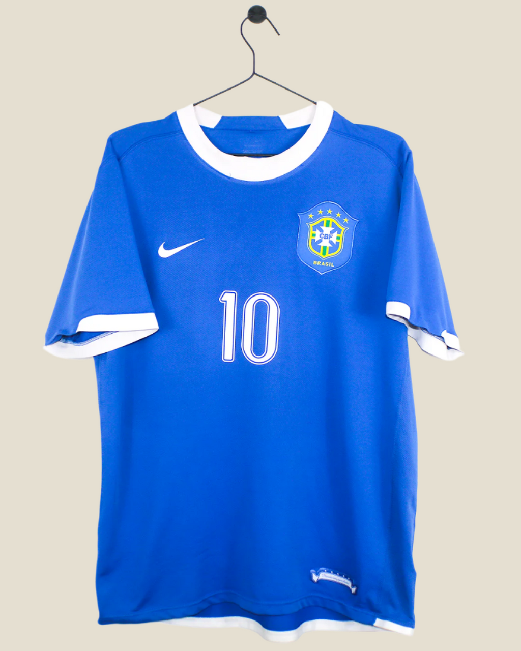 BRAZIL 2006 RONALDINHO #10 AWAY SHIRT (M) NIKE