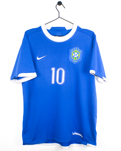 BRAZIL 2006 RONALDINHO #10 AWAY SHIRT (M) NIKE