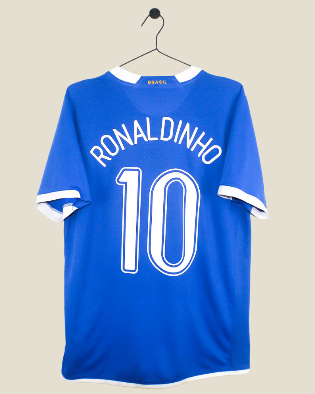 BRAZIL 2006 RONALDINHO #10 AWAY SHIRT (M) NIKE