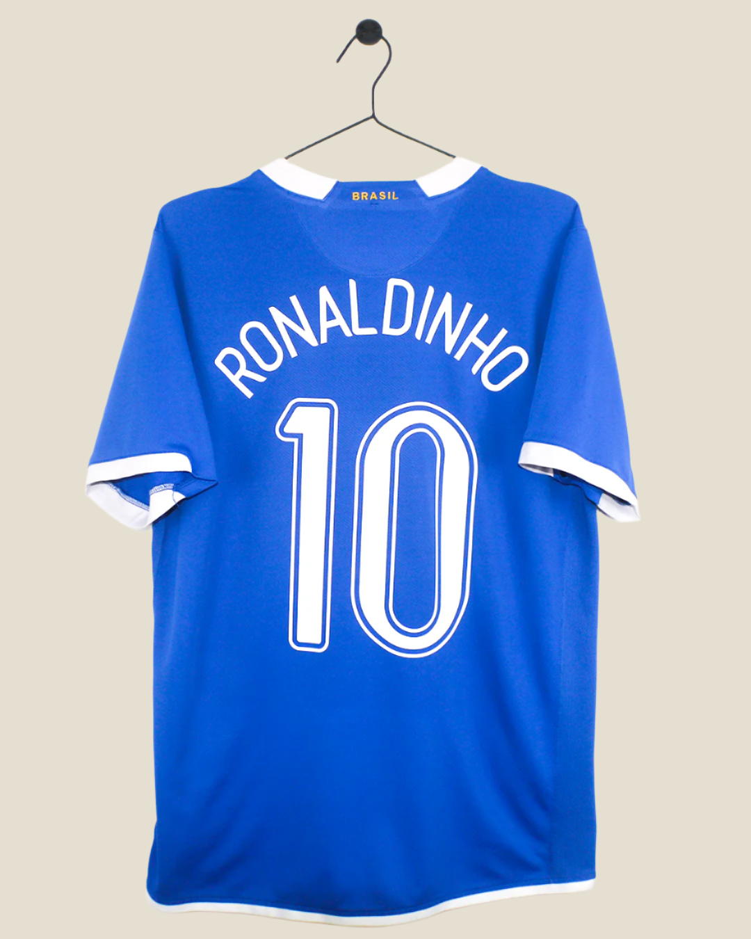 BRAZIL 2006 RONALDINHO #10 AWAY SHIRT (M) NIKE