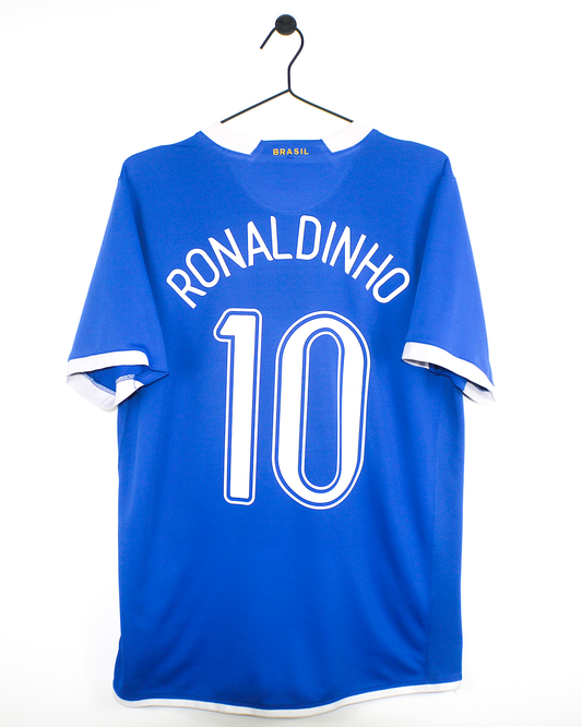 BRAZIL 2006 RONALDINHO #10 AWAY SHIRT (M) NIKE