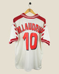 DENMARK 1998 M.LAUDRUP AWAY SHIRT (L) HUMMEL