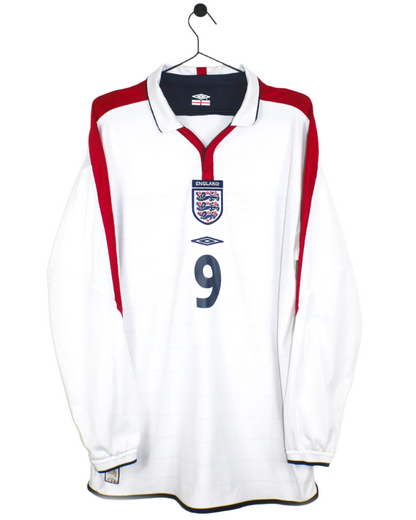 ENGLAND 2004 ROONEY #9 HOME LONG SLEEVE (XL) UMBRO