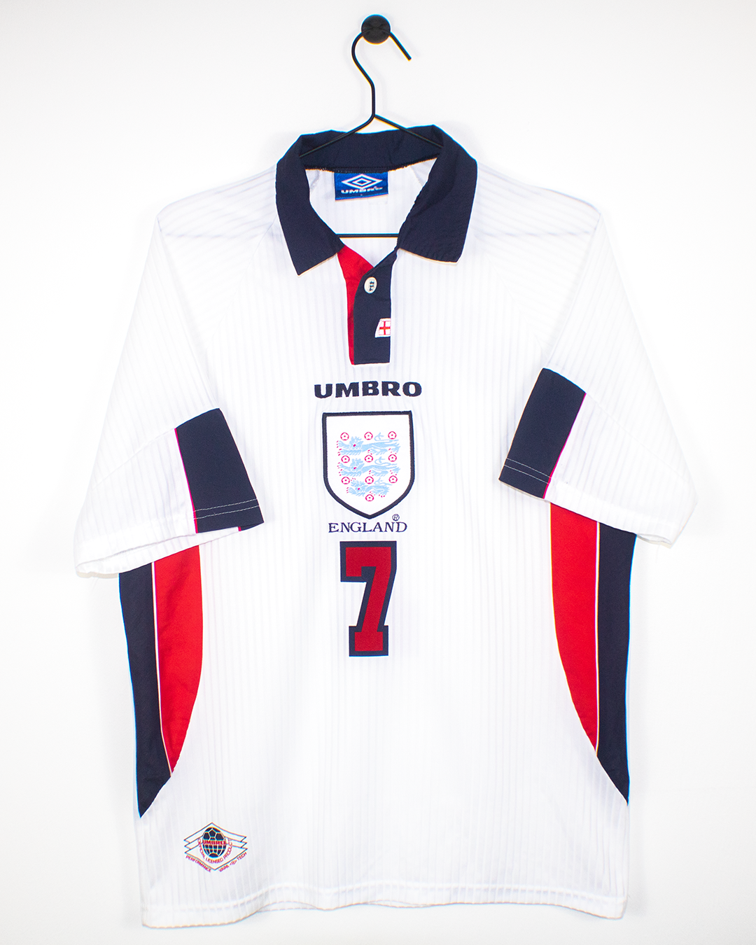 ENGLAND 1998 BECKHAM #7 HOME SHIRT (M) UMBRO