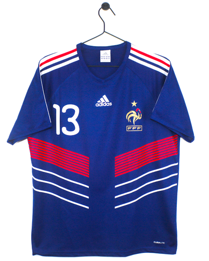 FRANCE 2010 EVRA #13 HOME SHIRT (M) ADIDAS