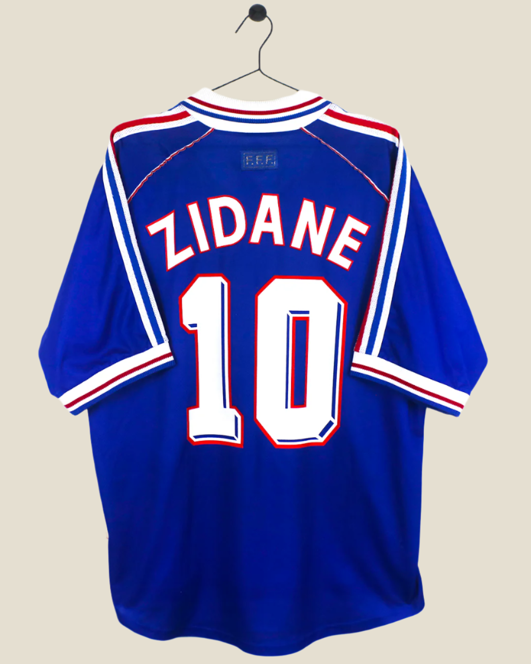 FRANCE 1998 ZIDANE #10 HOME SHIRT (L) ADIDAS