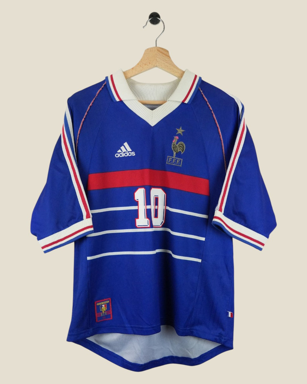 FRANCE 1998 ZIDANE HOME SHIRT (M) ADIDAS