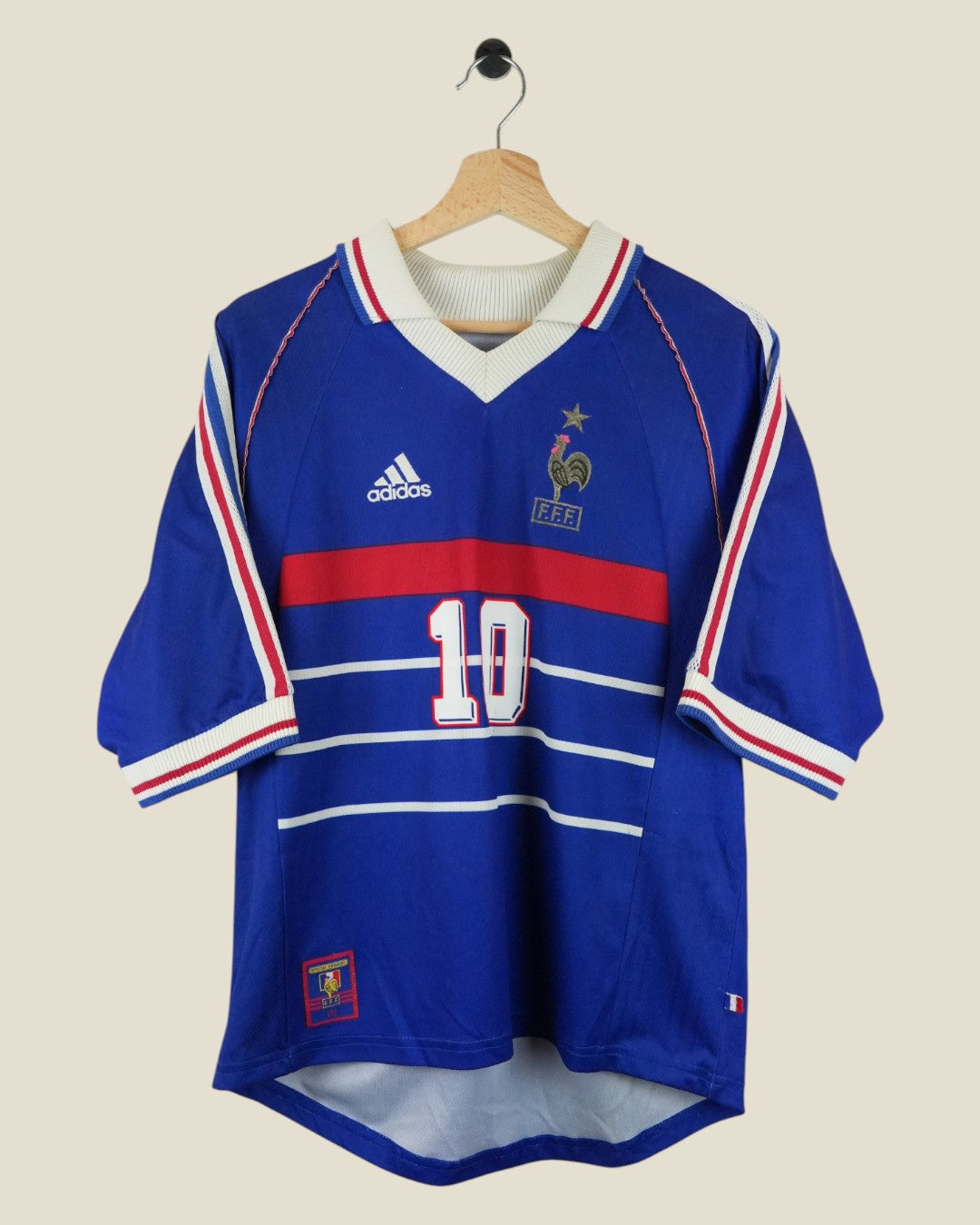 FRANCE 1998 ZIDANE HOME SHIRT (M) ADIDAS