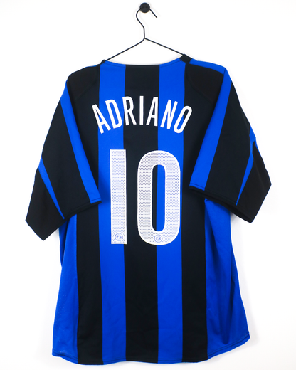 INTER MILAN 2004/05 ADRIANO #10 HOME SHIRT (XL) NIKE