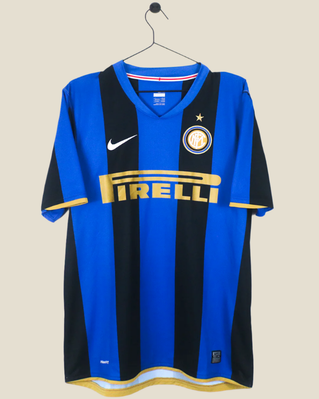 INTER MILAN 2008/09 ADRIANO #10 HOME SHIRT (L) NIKE