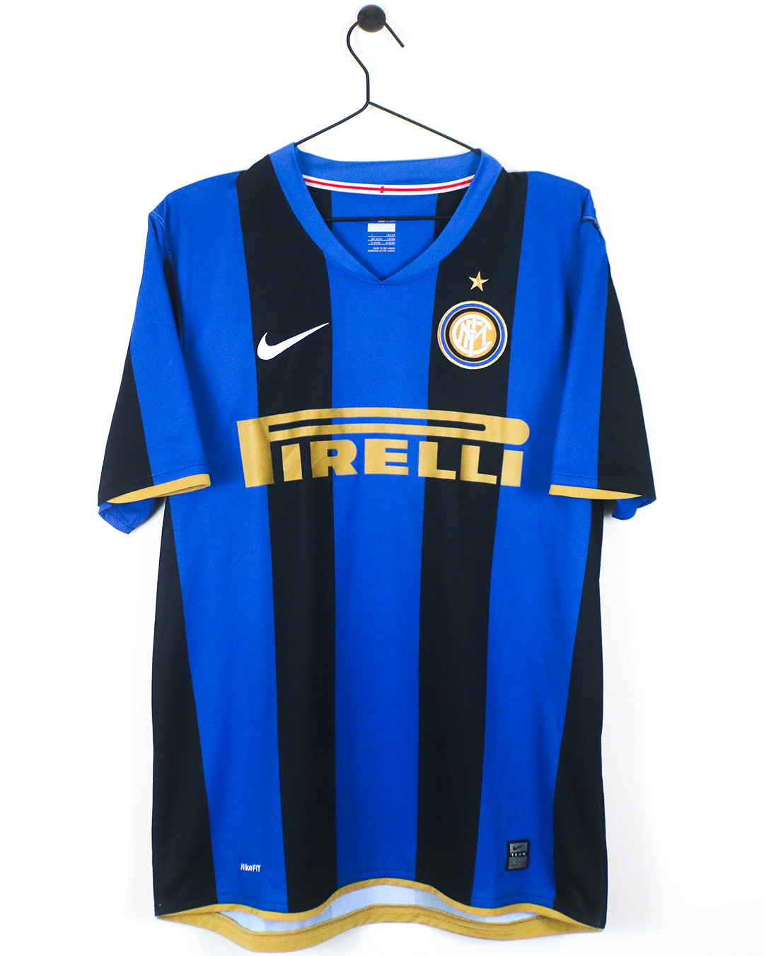 INTER MILAN 2008/09 ADRIANO #10 HOME SHIRT (L) NIKE