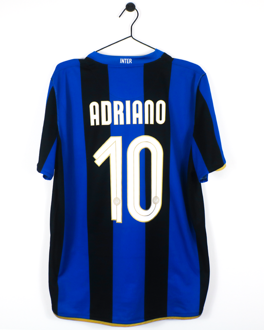 INTER MILAN 2008/09 ADRIANO #10 HOME SHIRT (L) NIKE