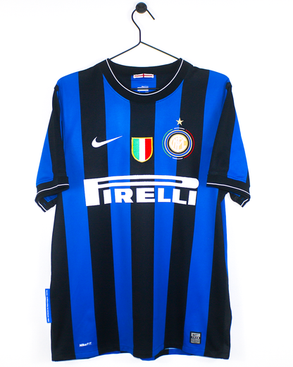 INTER MILAN 2009/10 ETO'O #9 CENTENARY HOME SHIRT (M) NIKE