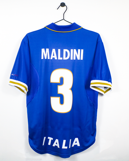 ITALY 1996 MALDINI #3 HOME SHIRT (M) NIKE