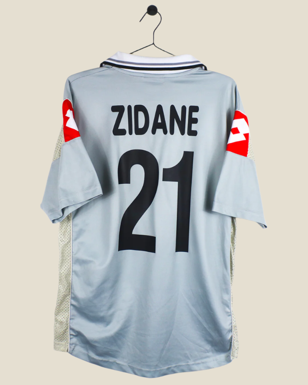 JUVENTUS 2000/01 ZIDANE #21 COPPA ITALIA AWAY (XL) LOTTO