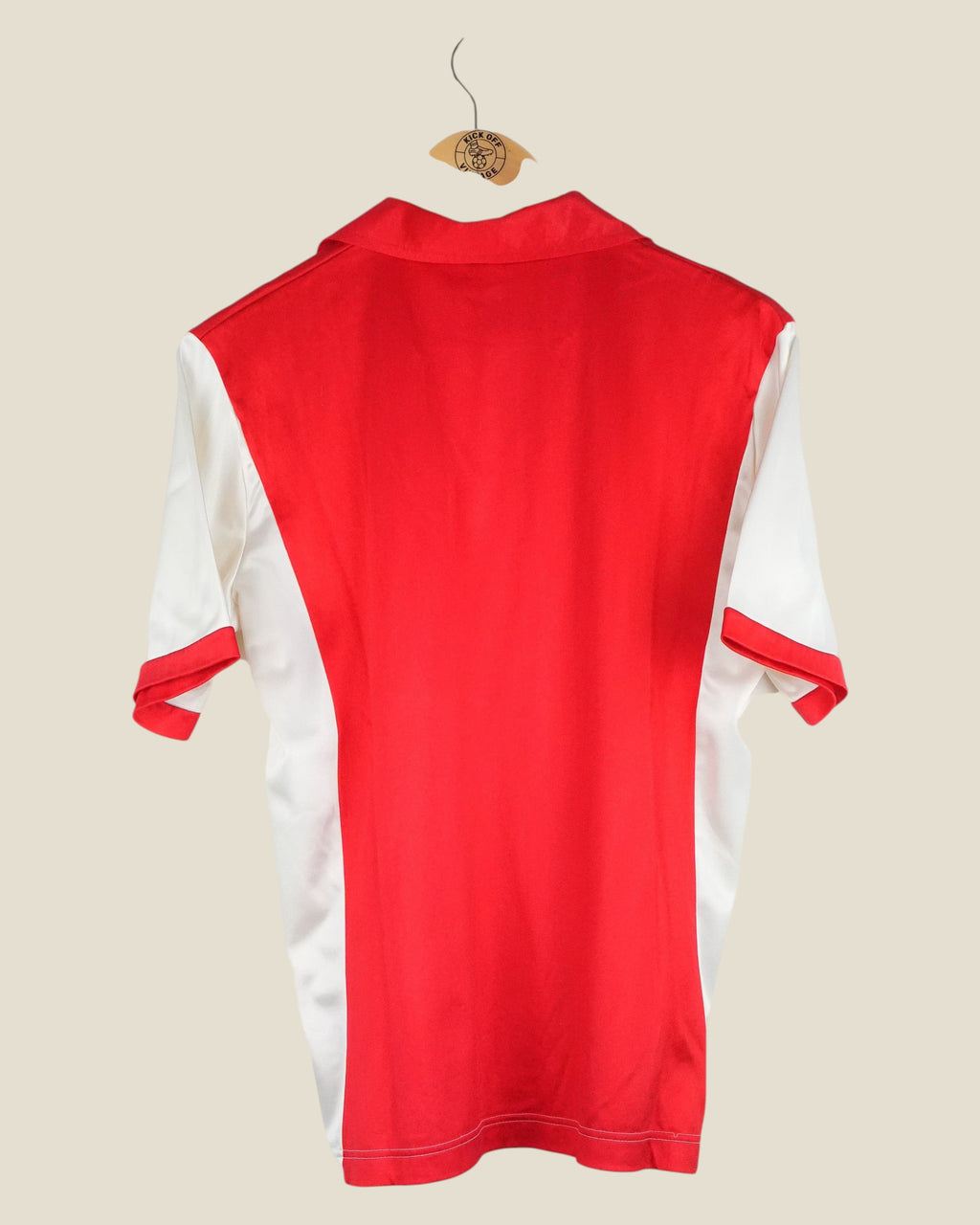Back view of a vintage 1982/83 Ajax home football shirt by Le Coq Sportif from Kick Off Vintage