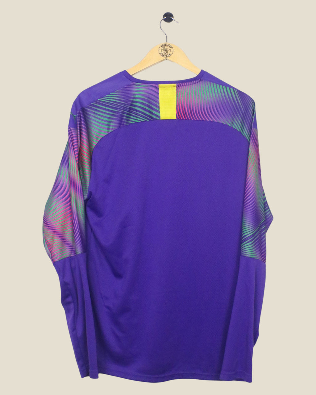 Kick Off Vintage Borussia Dortmund 2019/20 long-sleeve goalkeeper jersey in purple with abstract graphic sleeves