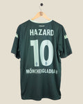 Kick Off Vintage Borussia Monchengladbach 2015/16 away football shirt with Hazard 10 print in dark green