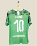 Kick Off Vintage Borussia Monchengladbach 2019/20 Thuram third football shirt in green with white number 10