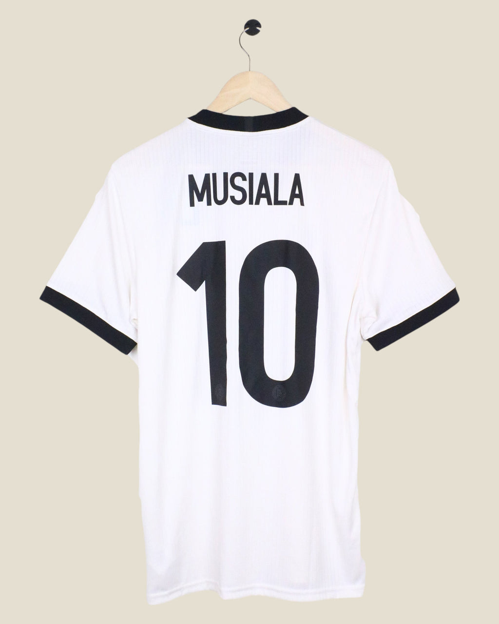 Kick Off Vintage Germany 2025 Musiala 125 year anniversary football jersey in white with black number 10 on back