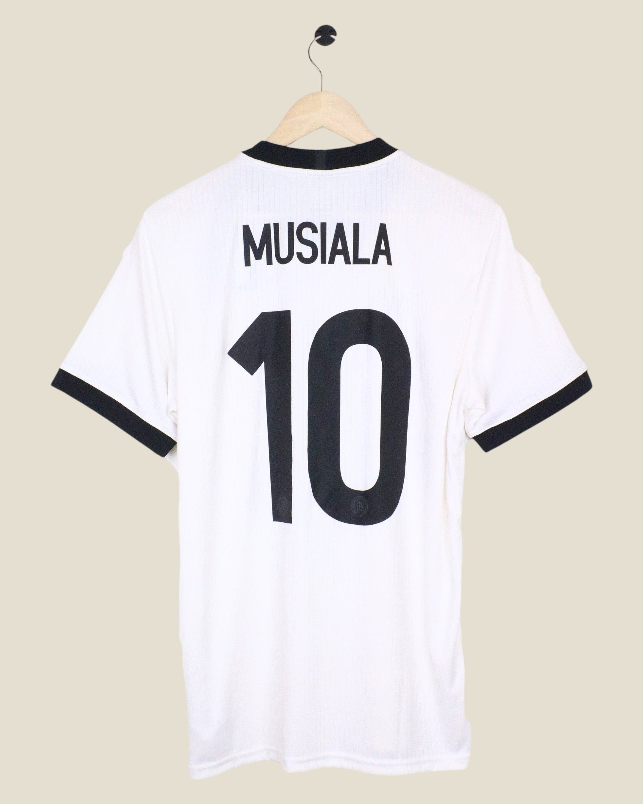 Kick Off Vintage Germany 2025 Musiala 125 year anniversary football jersey in white with black number 10 on back