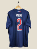 Kick Off Vintage Paris Saint-Germain 2024/25 Hakimi home jersey in navy blue with white and red number 2 on back