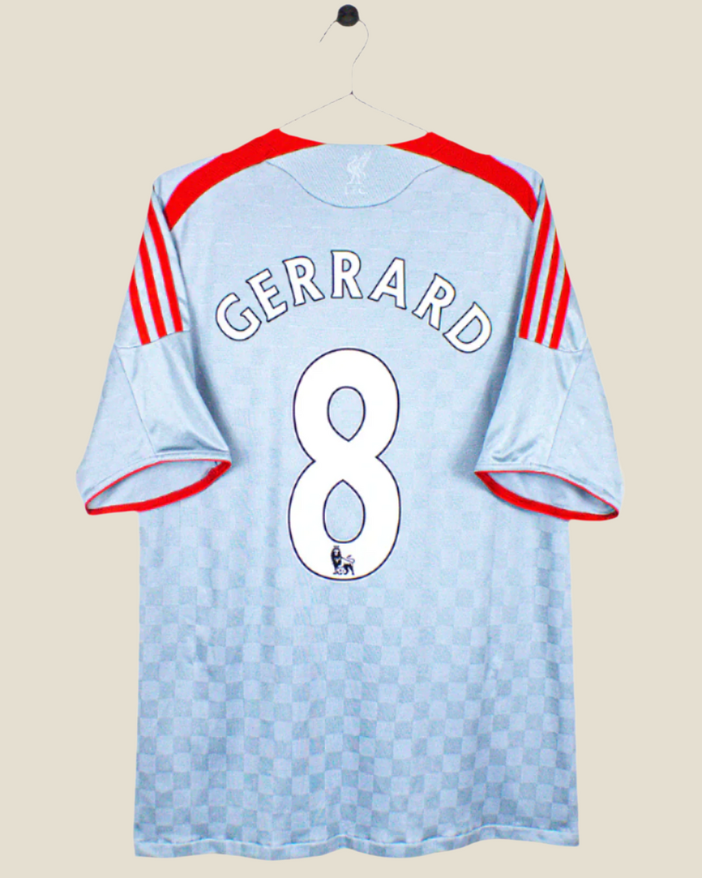 LIVERPOOL 2008/09 GERRARD #8 AWAY SHIRT (L) ADIDAS