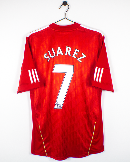 LIVERPOOL 2011/12 SUAREZ #7 HOME SHIRT (M) ADIDAS