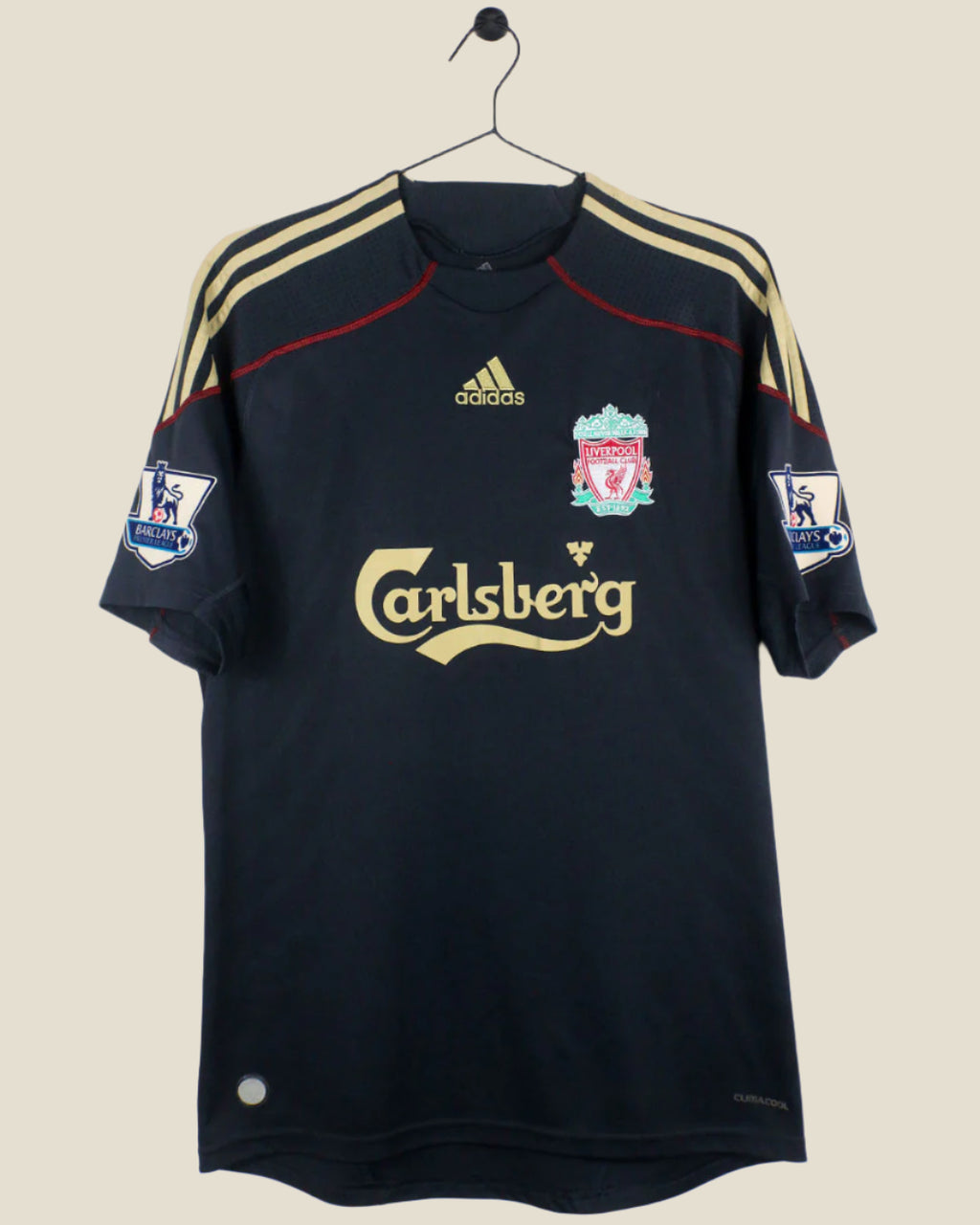 LIVERPOOL 2009/10 GERARD #8 AWAY SHIRT (M) ADIDAS