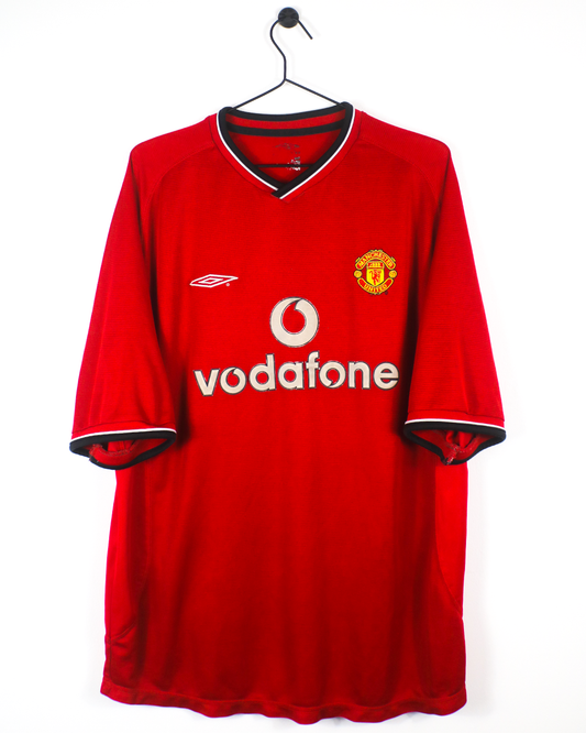 MANCHESTER UNITED 2000/02 HOME SHIRT (XL) UMBRO