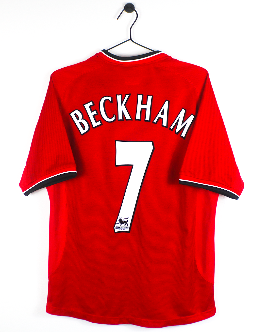 MANCHESTER UNITED 2000/02 BECKHAM #7 HOME SHIRT (M) UMBRO