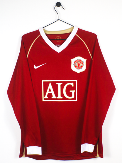 MANCHESTER UNITED 2006/07 RONALDO #7 HOME LONG SLEEVE SHIRT (M) NIKE