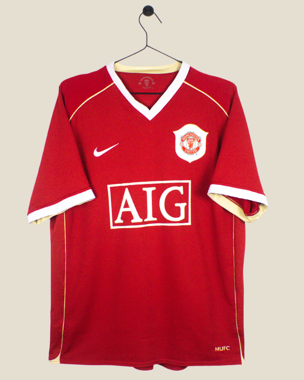 MANCHESTER UNITED 2006/07 RONALDO #7 HOME SHIRT (M) NIKE